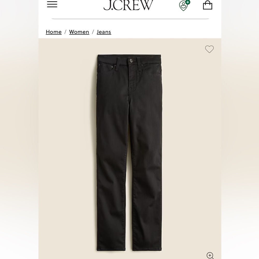 J. Crew Women's Black Jeans 27